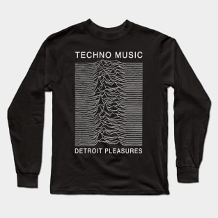 Techno Music - Detroit Pleasures Long Sleeve T-Shirt